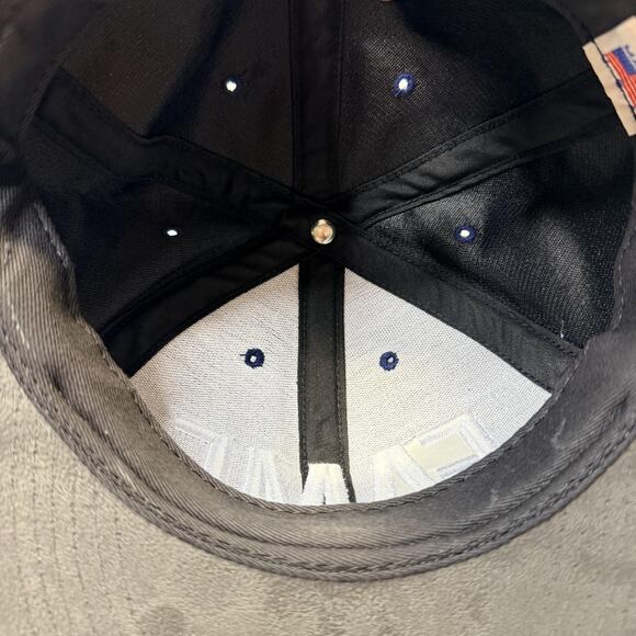 Hall Of Fame 2nd Sucks Hat Cap Snap Back Mens Navy Gray Suede FAME Embroidered - Picture 9 of 9